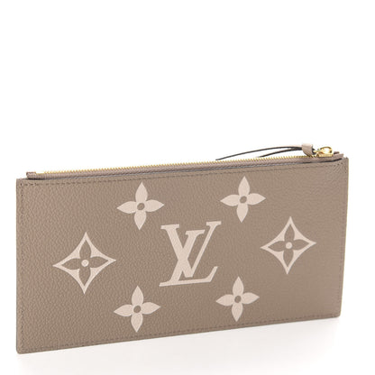 Louis Vuitton Empreinte Monogram Giant Pochette Felicie Zippered Insert Tourterelle Creme 3 of 7
