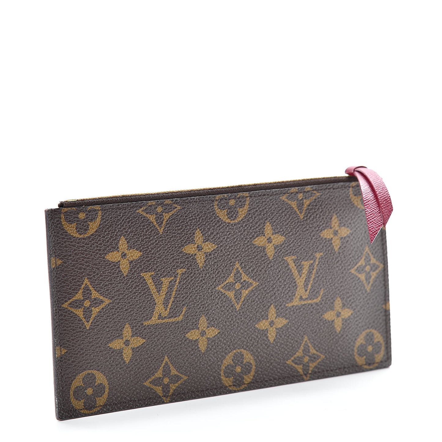 Monogram Felicie Chain Wallet Zippered Insert Fuchsia