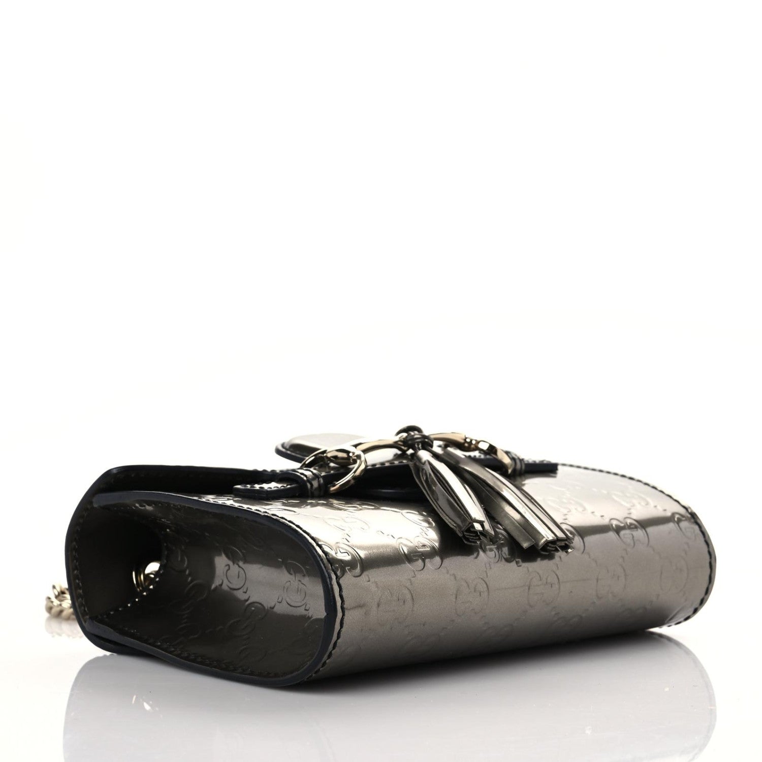 Gucci Shine Guccissima Mini Emily Chain Shoulder Bag Sasso 4 of 13