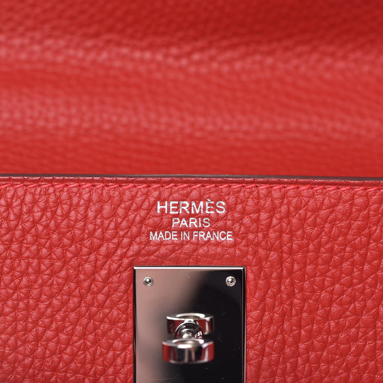 Hermes Togo Kelly Retourne 35 Rouge Casaque 18 of 37