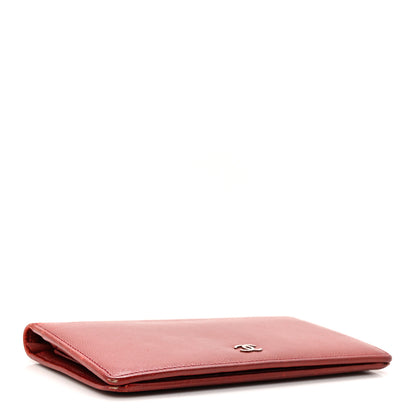 Chanel Caviar Sevruga Yen Wallet Red 4 of 10