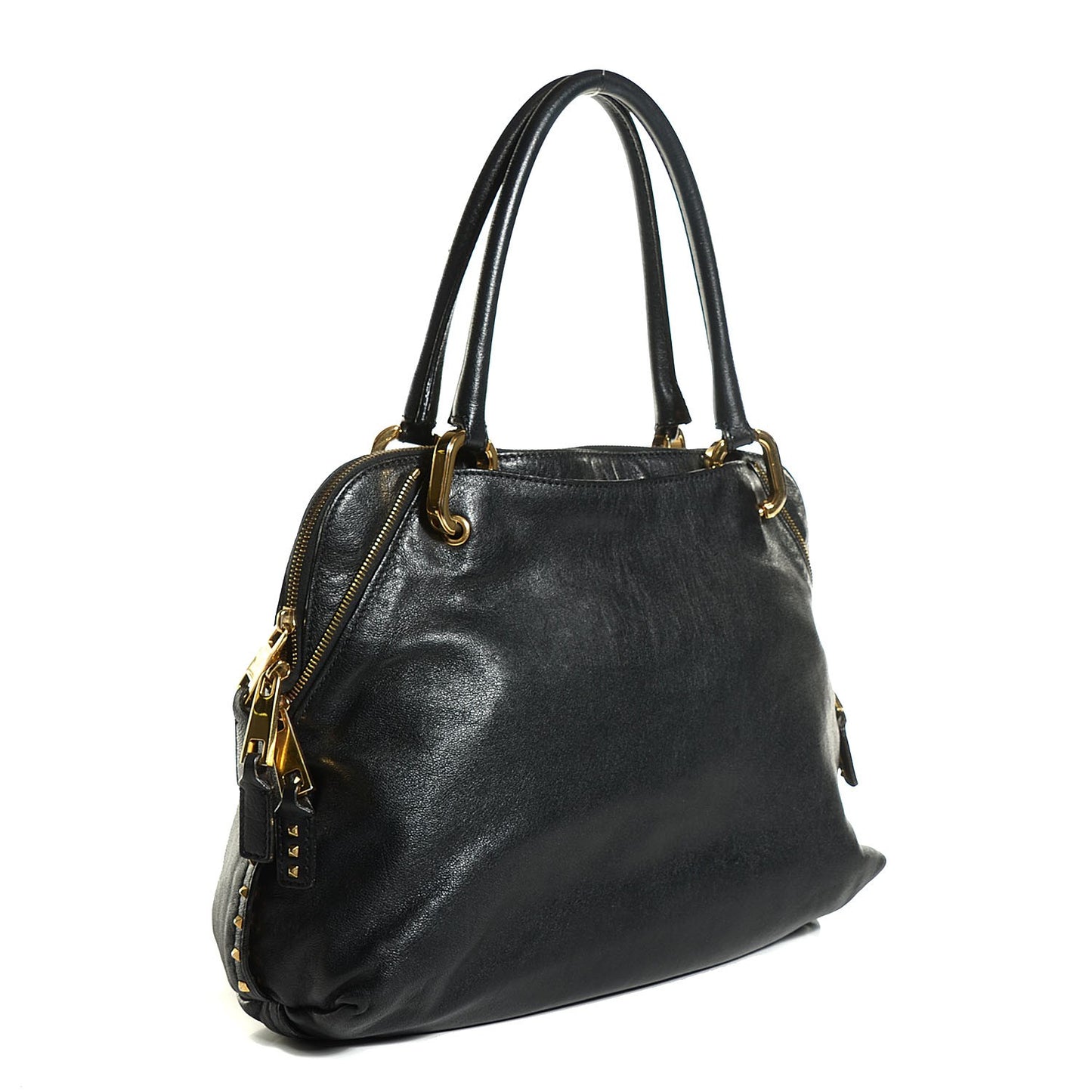 Lambskin Paradise Rio Satchel Black