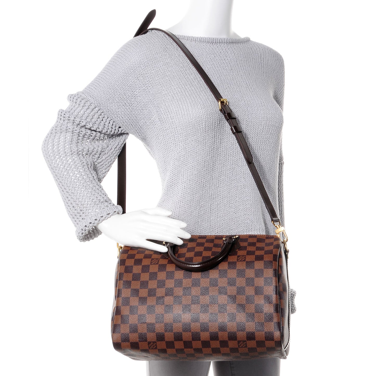Damier Ebene Speedy Bandouliere 30