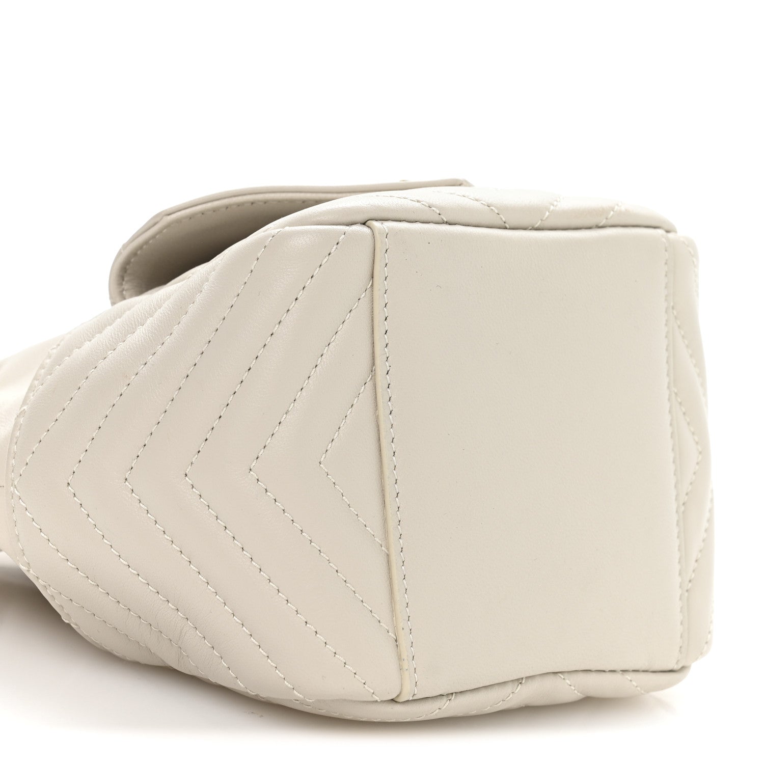 Saint Laurent Lambskin Matelasse Monogram Joe Nano Bucket Bag Crema Soft 17 of 21