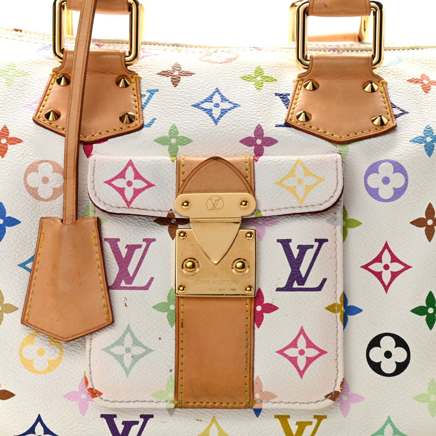 Monogram Multicolor Speedy 30 White
