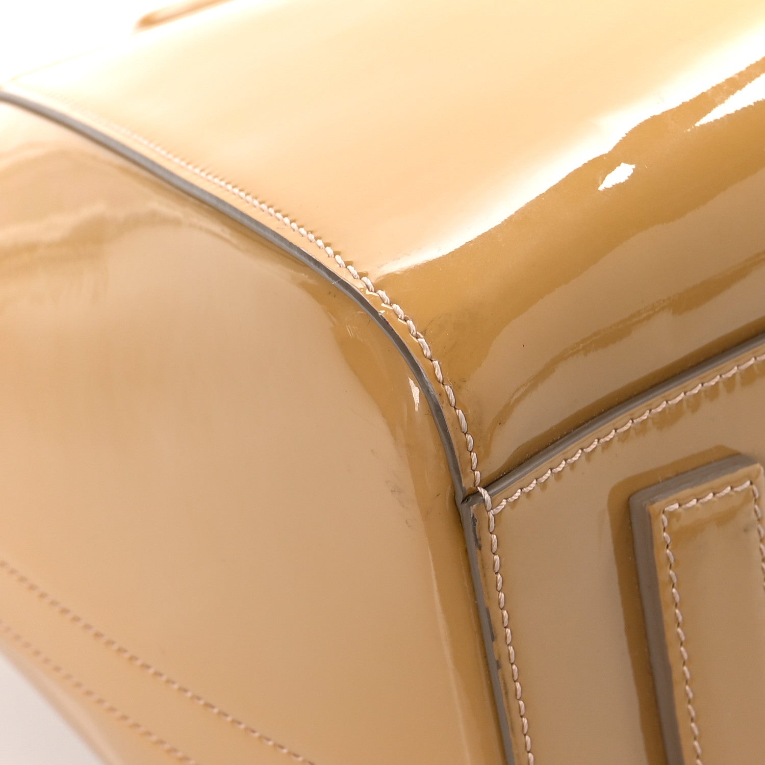 Givenchy Patent Calfskin Medium Antigona Beige 9 of 13