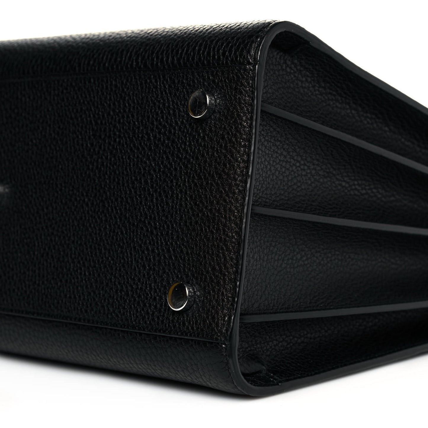 Grained Calfskin Small Sac De Jour Black
