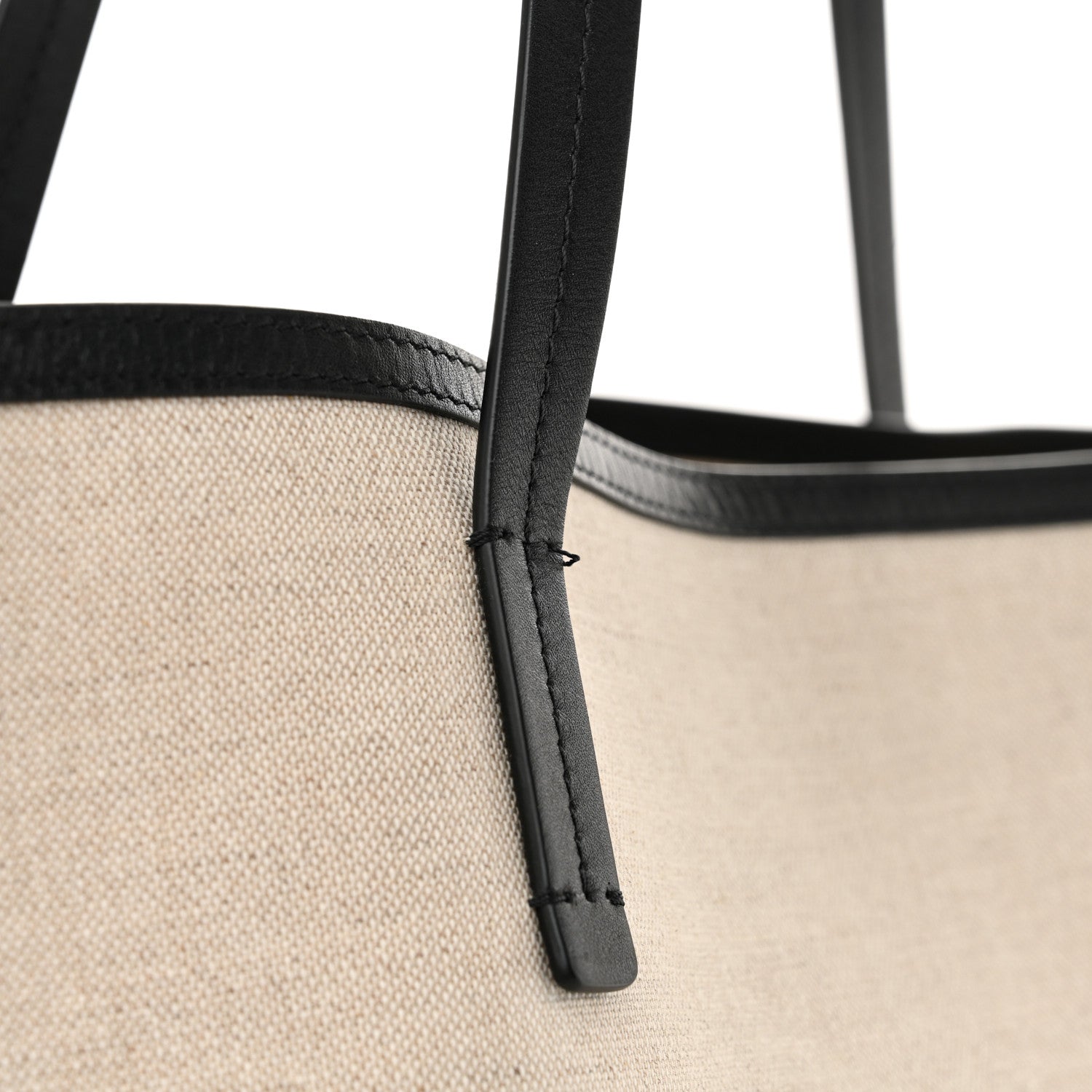 The Row Canvas Calfskin Park Tote Beige Black 12 of 12