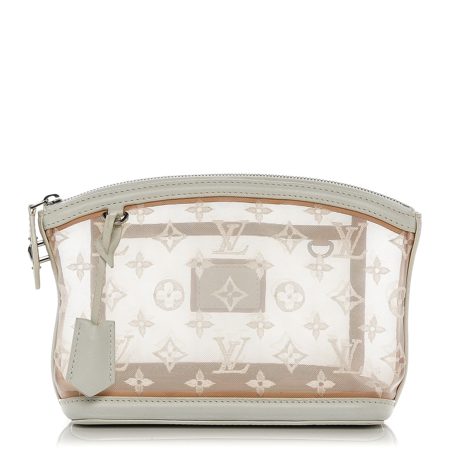 Louis Vuitton Monogram Transparence Transparent Lockit Clutch White 1 of 7