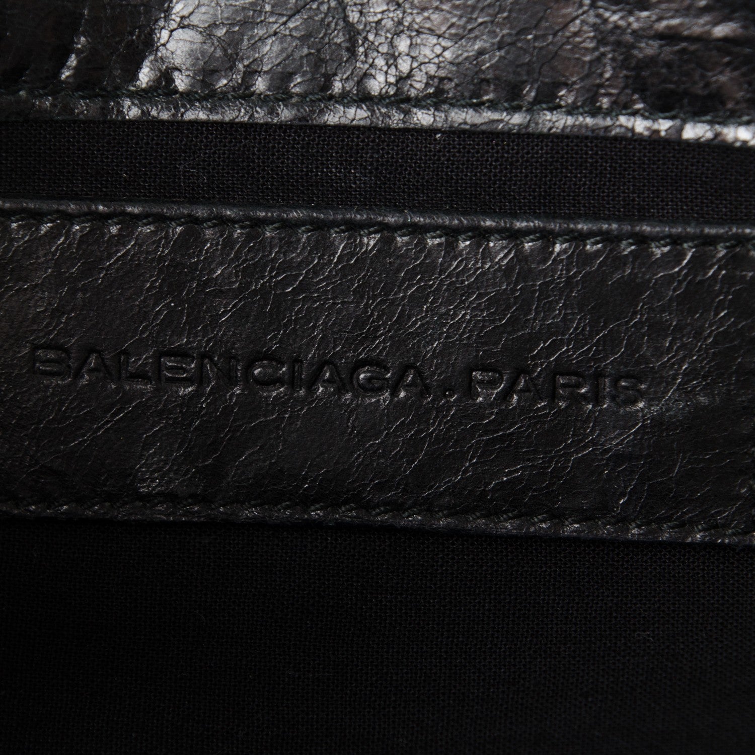 Balenciaga Agneau Giant 21 Gold Hardware Envelope Clutch Black 6 of 7