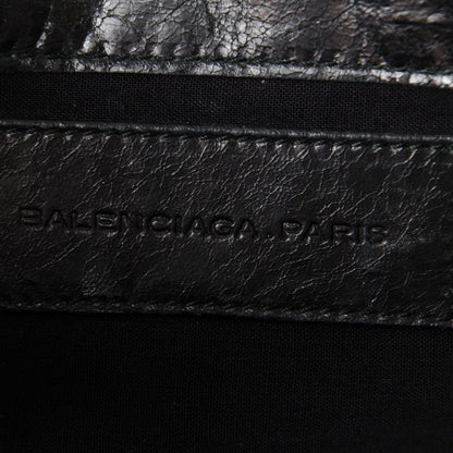 Balenciaga Agneau Giant 21 Gold Hardware Envelope Clutch Black 6 of 7