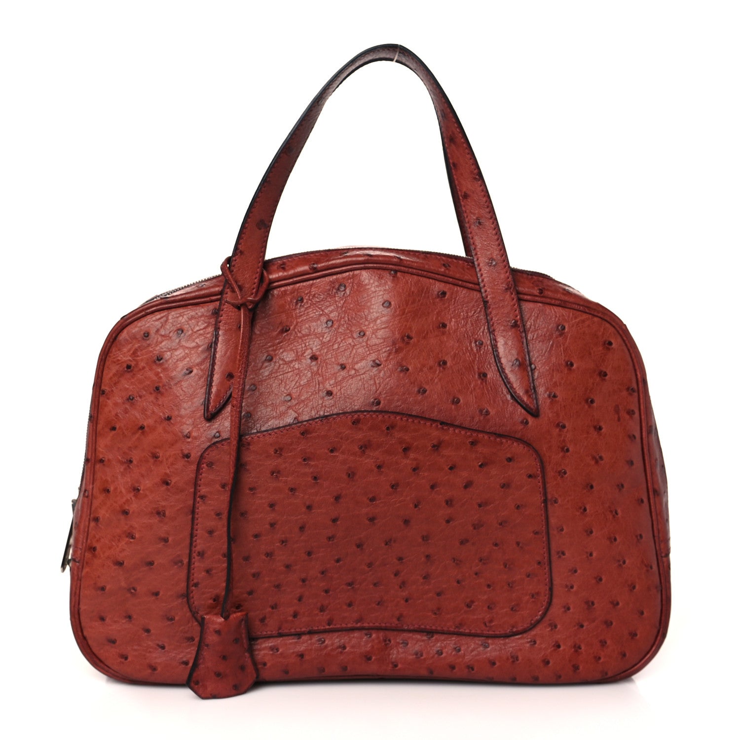 Hermes Ostrich Doha Maroon 1 of 10