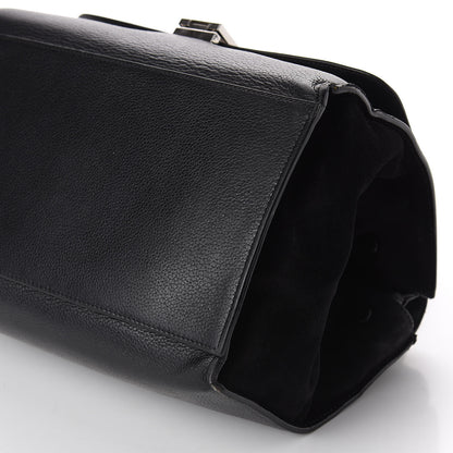 Celine Drummed Calfskin Suede Large Trapeze Black 9 of 17