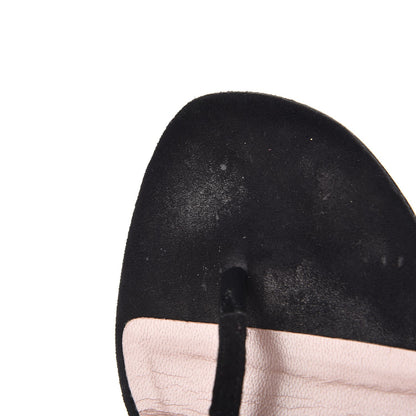 Gucci Suede Crystal GG Thong Sandals 36 Black 10 of 10