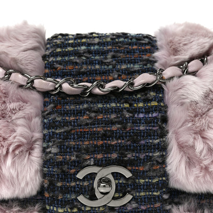 Chanel Rabbit Fur Tweed Small Fantasy Flap Lilac 8 of 10