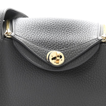 Hermes Taurillon Clemence Mini Lindy 20 Ardoise 8 of 11
