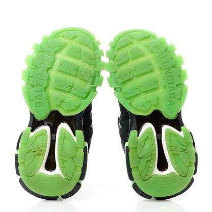 Balenciaga Mesh Nubuck Effect Fabric Glow in the Dark Womens Track Sneakers 37 Black Glow 5 of 9