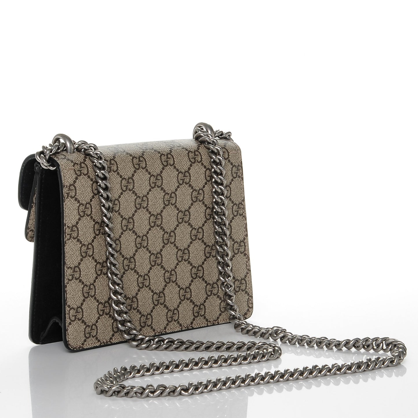 GG Supreme Monogram Mini Dionysus Shoulder Bag Black