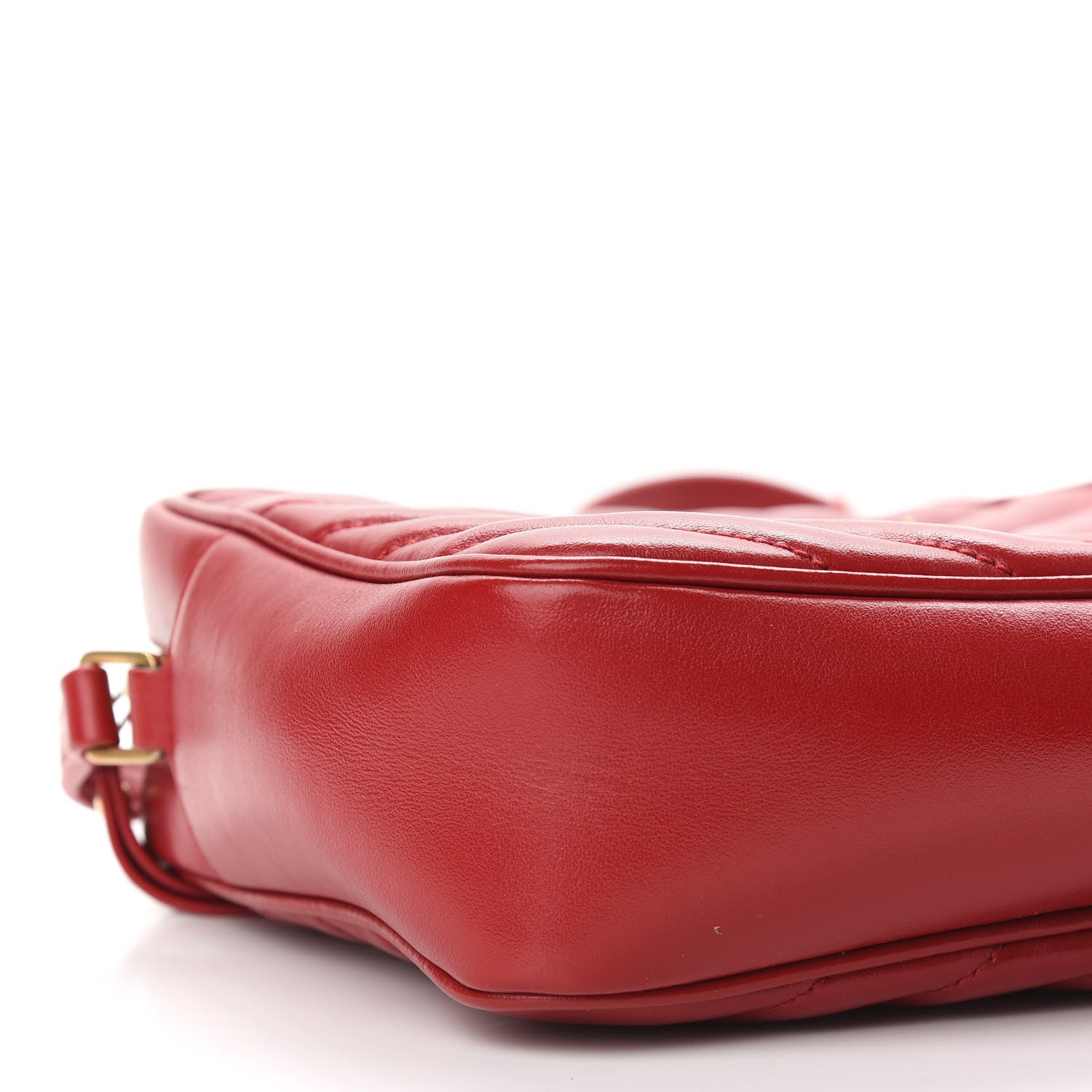 Saint Laurent Calfskin Matelasse Monogram Lou Camera Bag Red 8 of 9