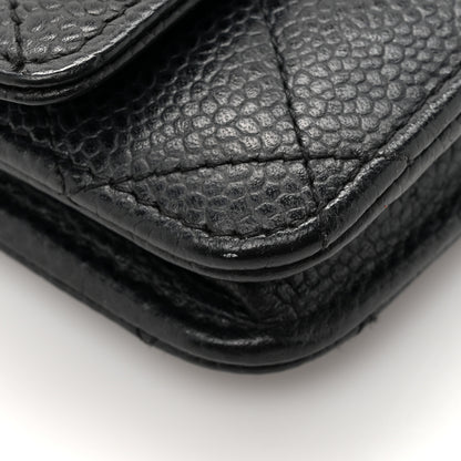 Chanel Caviar Quilted Wallet On Chain WOC Black 14 of 18