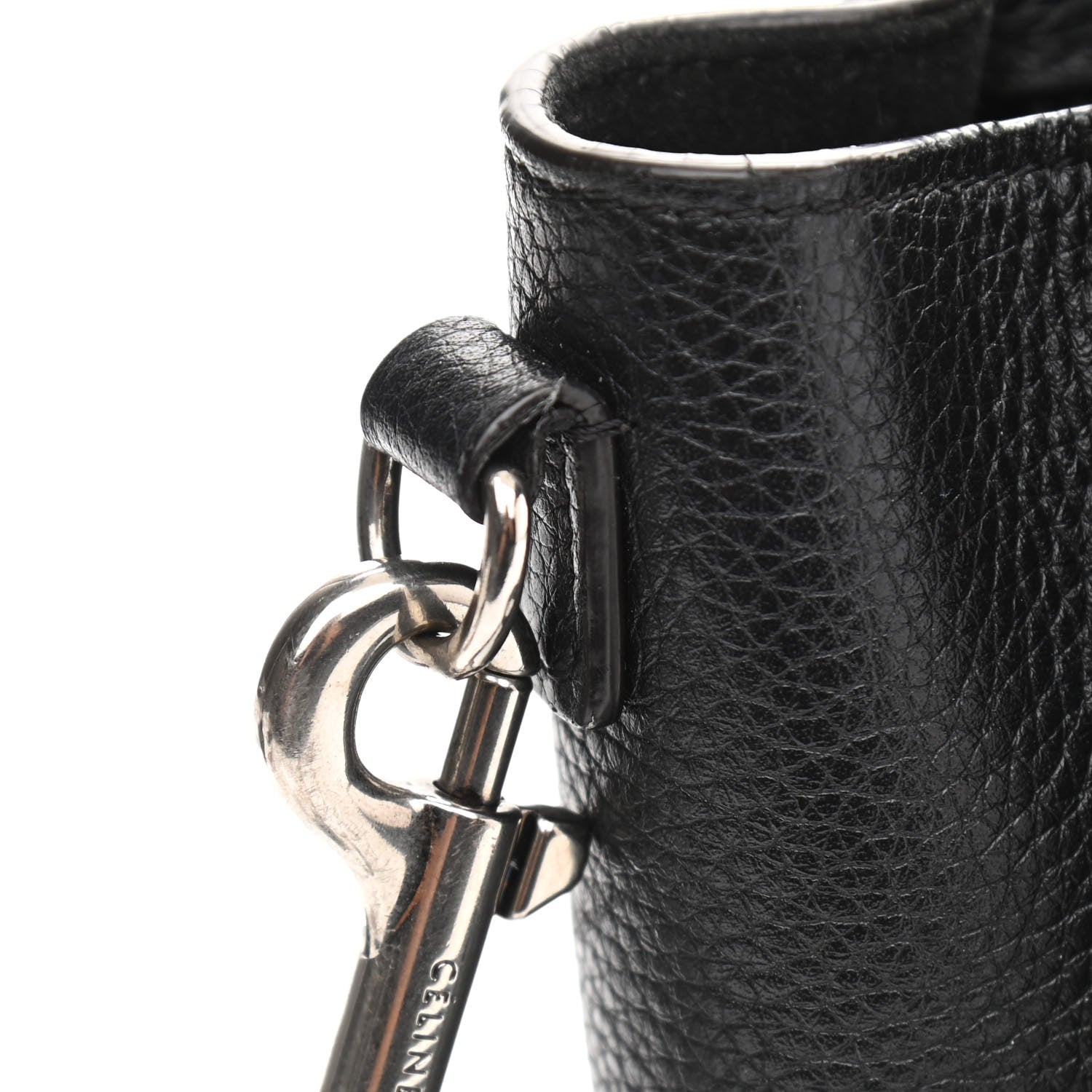 Celine Drummed Calfskin Nano Luggage Black 11 of 11
