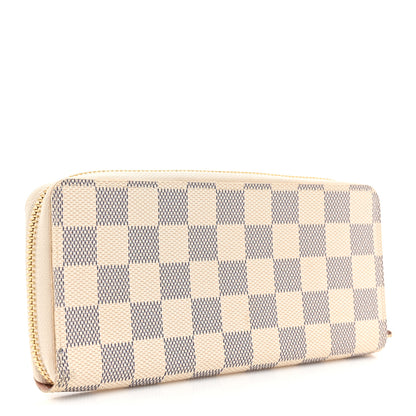Louis Vuitton Damier Azur Clemence Wallet Rose Ballerine 3 of 12