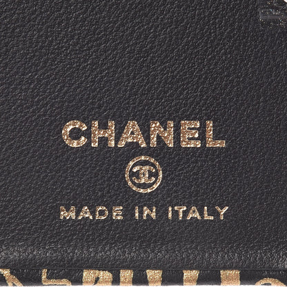 Chanel Lambskin Quilted iPhone X Coco Tech Egyptian Graffiti Case Black Gold 5 of 7