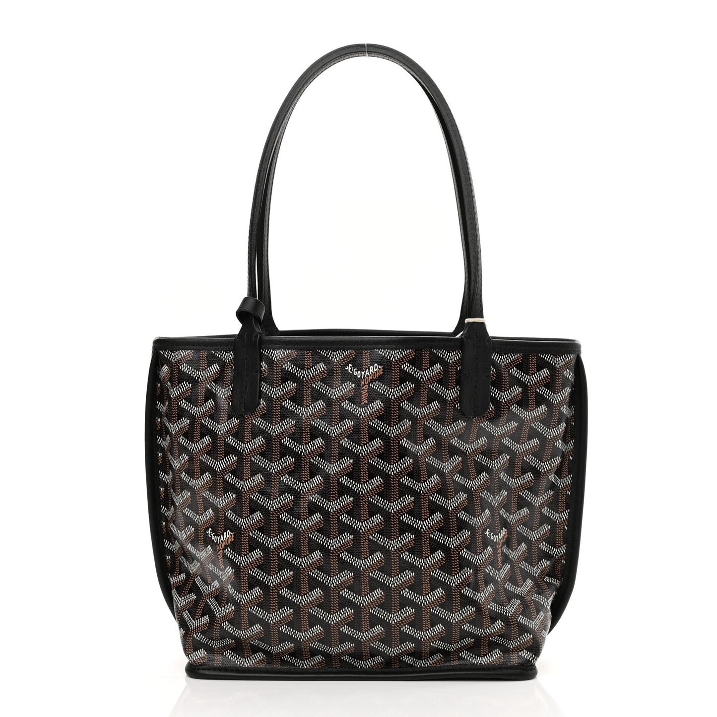 Goyardine Reversible Mini Anjou Black