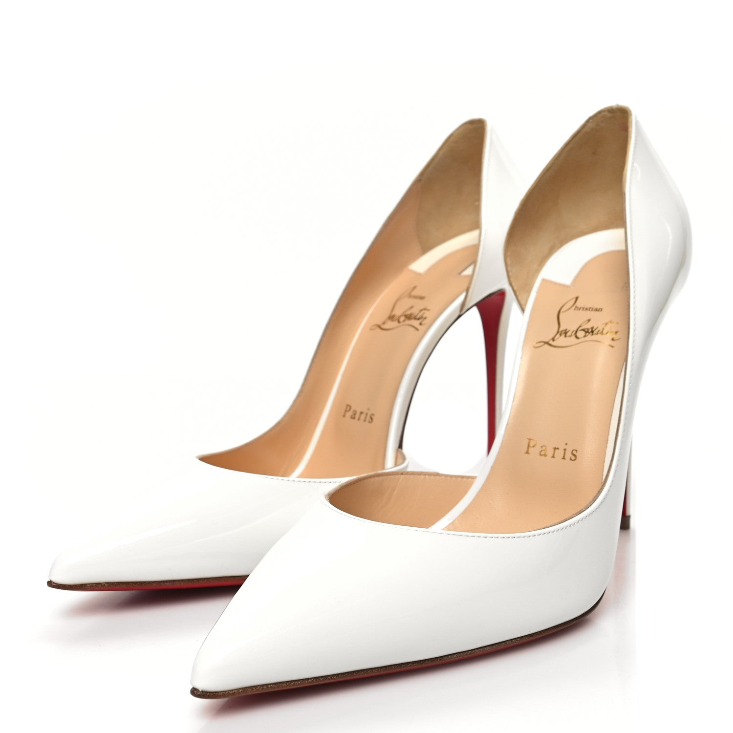 Christian Louboutin Patent Iriza 100 Pumps 40 White 3 of 7