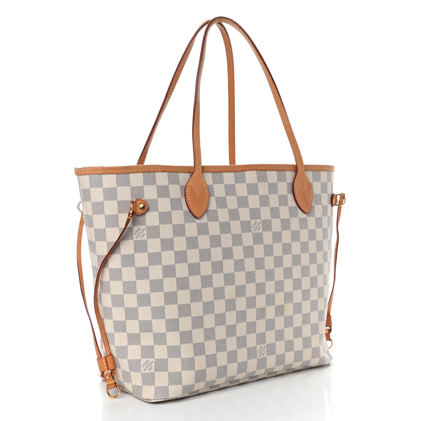 Damier Azur Neo Neverfull MM Rose Ballerine