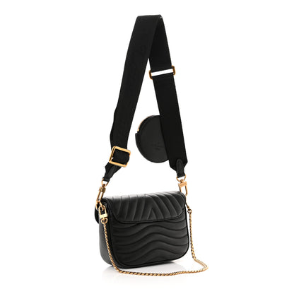 Louis Vuitton Calfskin New Wave Multi Pochette Black 3 of 10