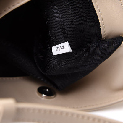 Prada Spazzolato Cleo Shoulder Bag Deserto 7 of 10