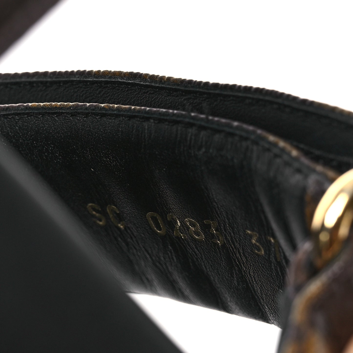 Monogram LV Sunset Comfort Flat Sandals 37 Cacao Brown