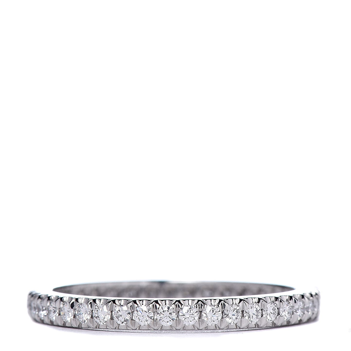 Platinum Diamond .33ctw Soleste Eternity Band Ring 50 5.5