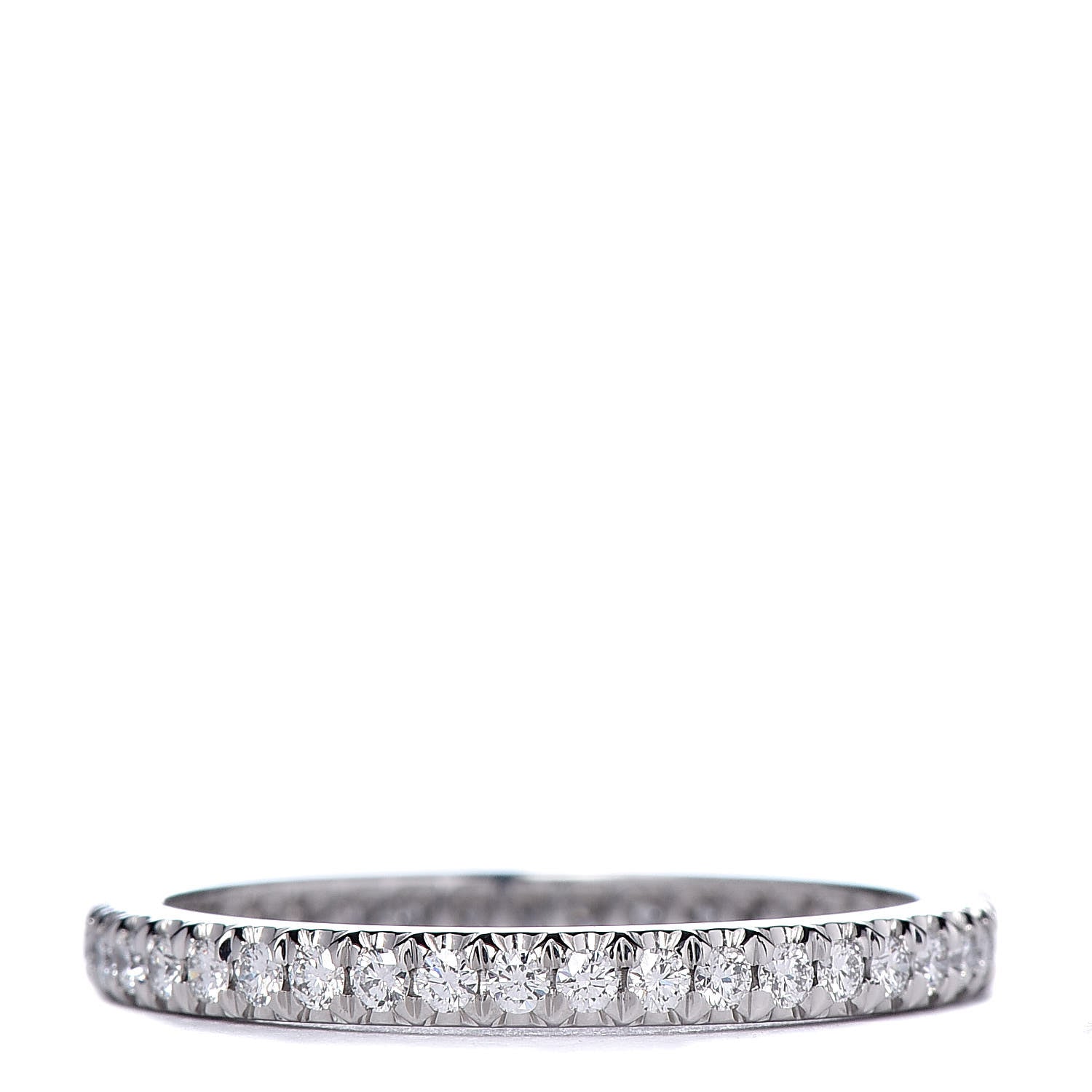 Tiffany Platinum Diamond .33ctw Soleste Eternity Band Ring 50 5.5 1 of 5