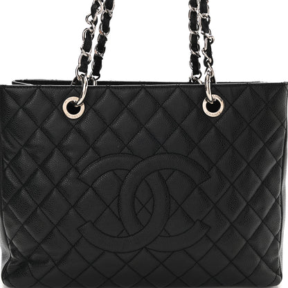 Chanel Caviar Quilted Grand Shopping Tote GST Black 8 of 11