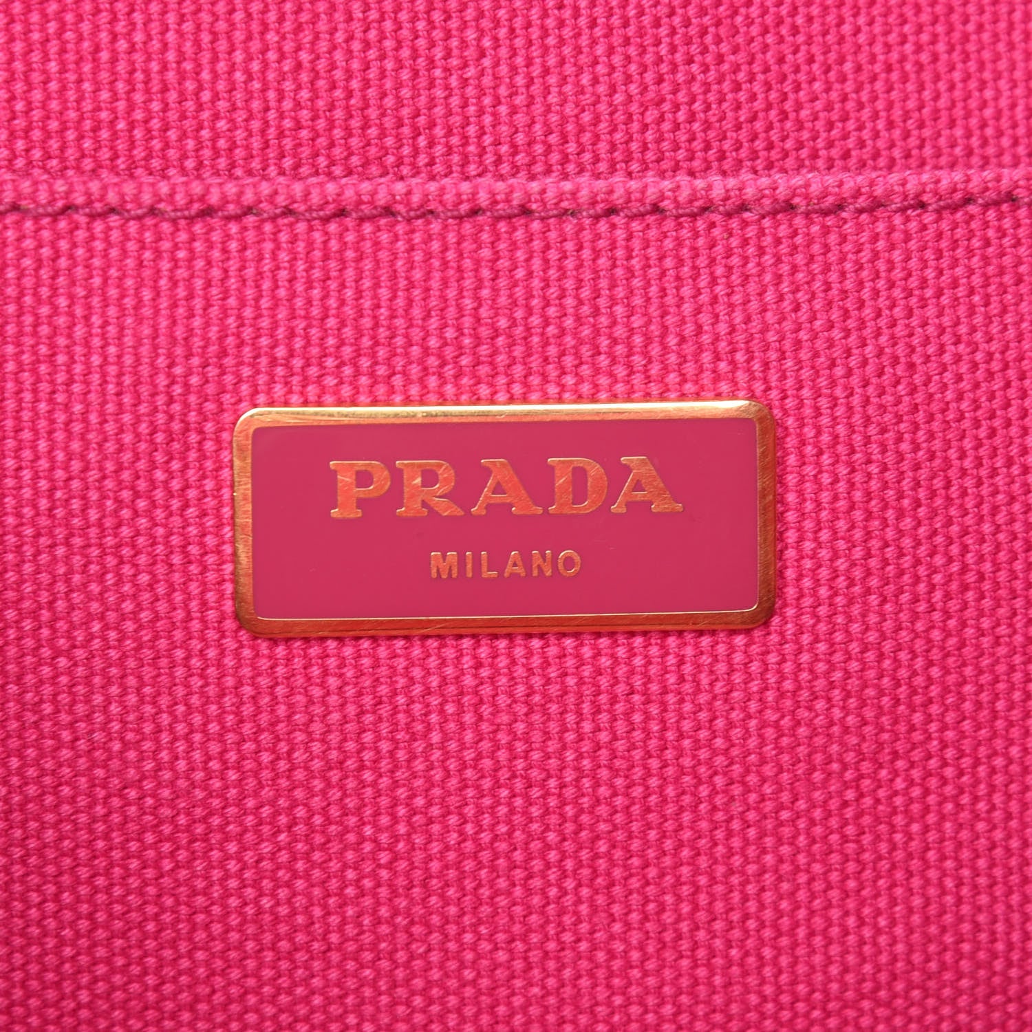 Prada Canapa Logo Shopping Tote Fuxia 6 of 16