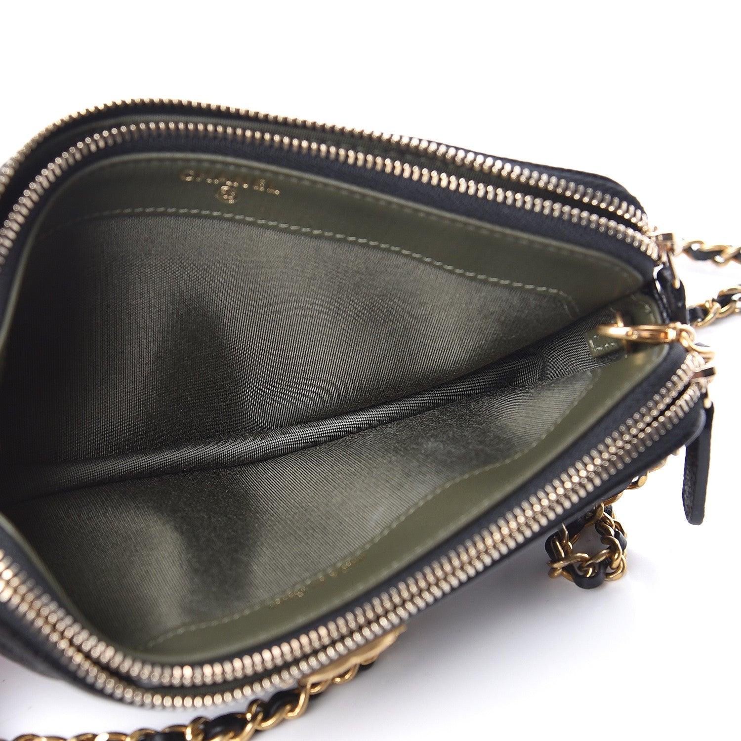 Chanel Caviar Quilted Small Boy Clutch With Chain Black 6 of 16