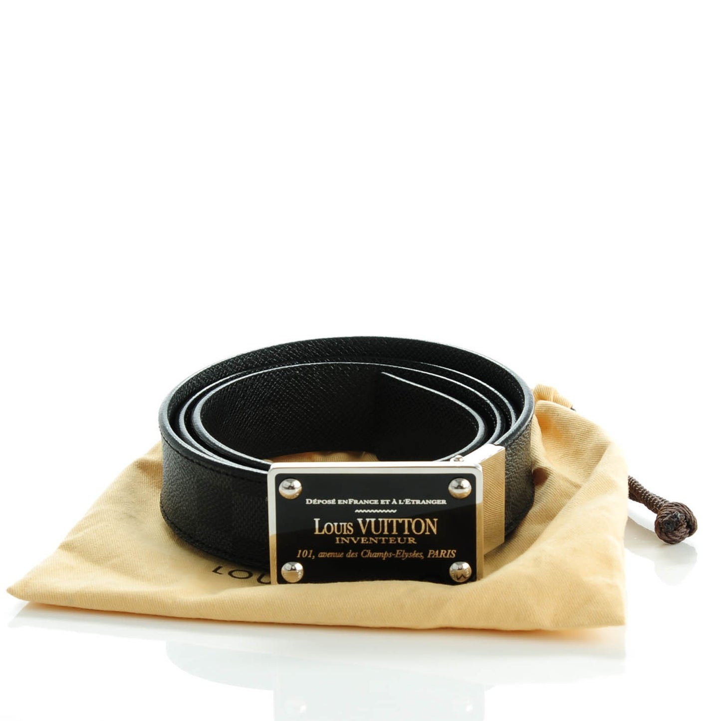 Damier Graphite 35mm LV Inventeur Reversible Belt 110 44
