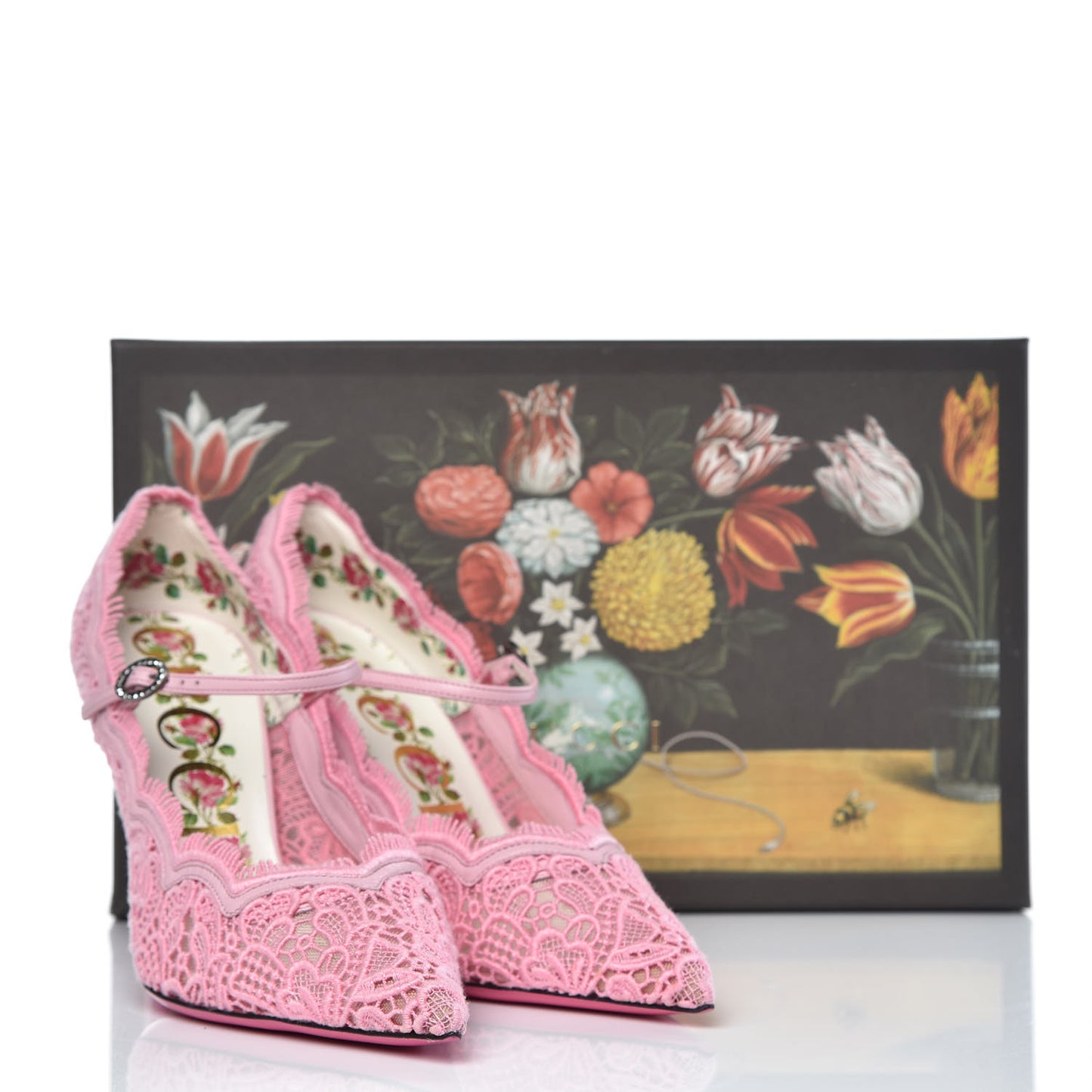 Lace Pizzo Venice Pumps 39 Sugar Pink