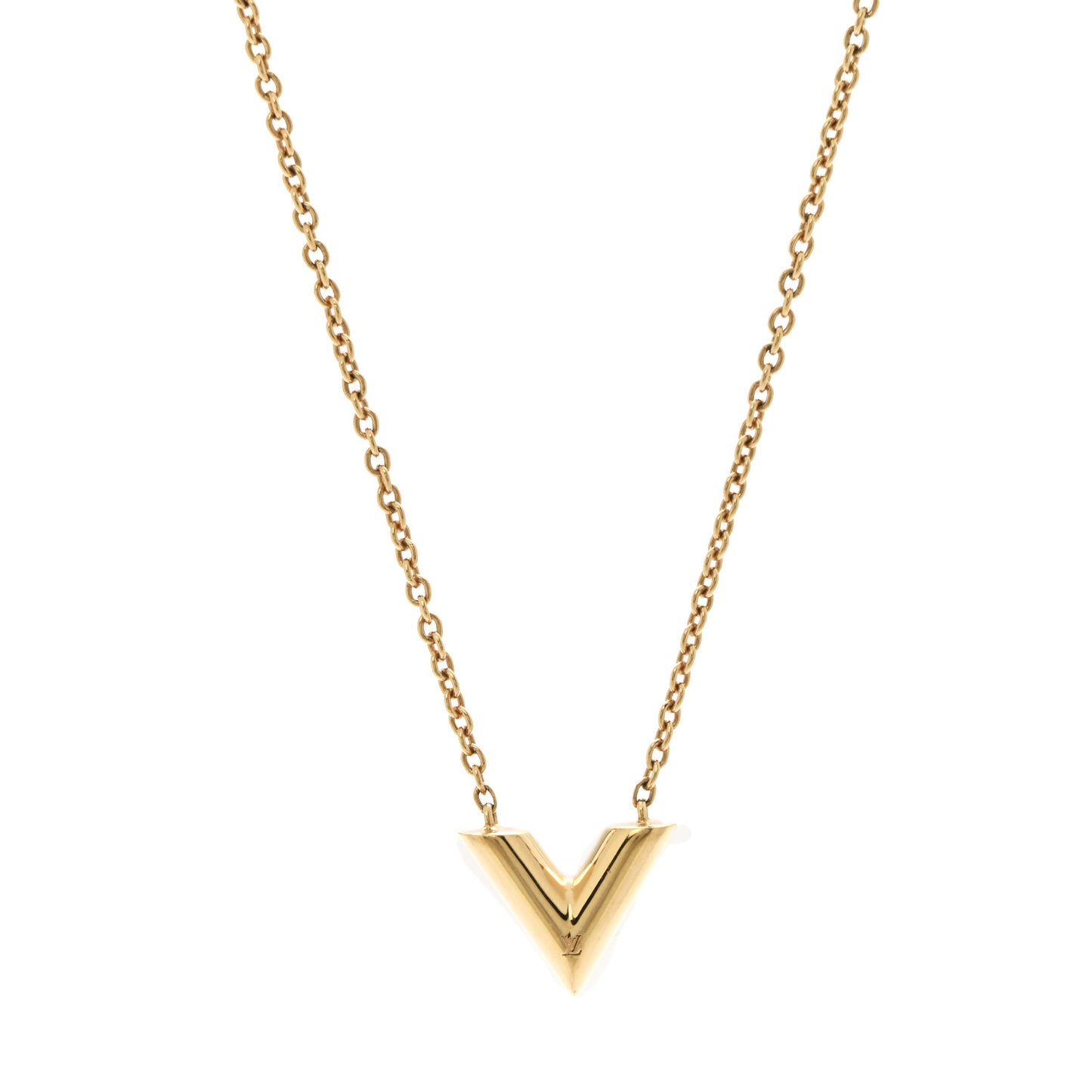 Essential V Necklace Gold