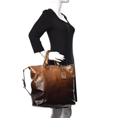 Prada Vernice Sfumata Tote Blond Mordore 3 of 22