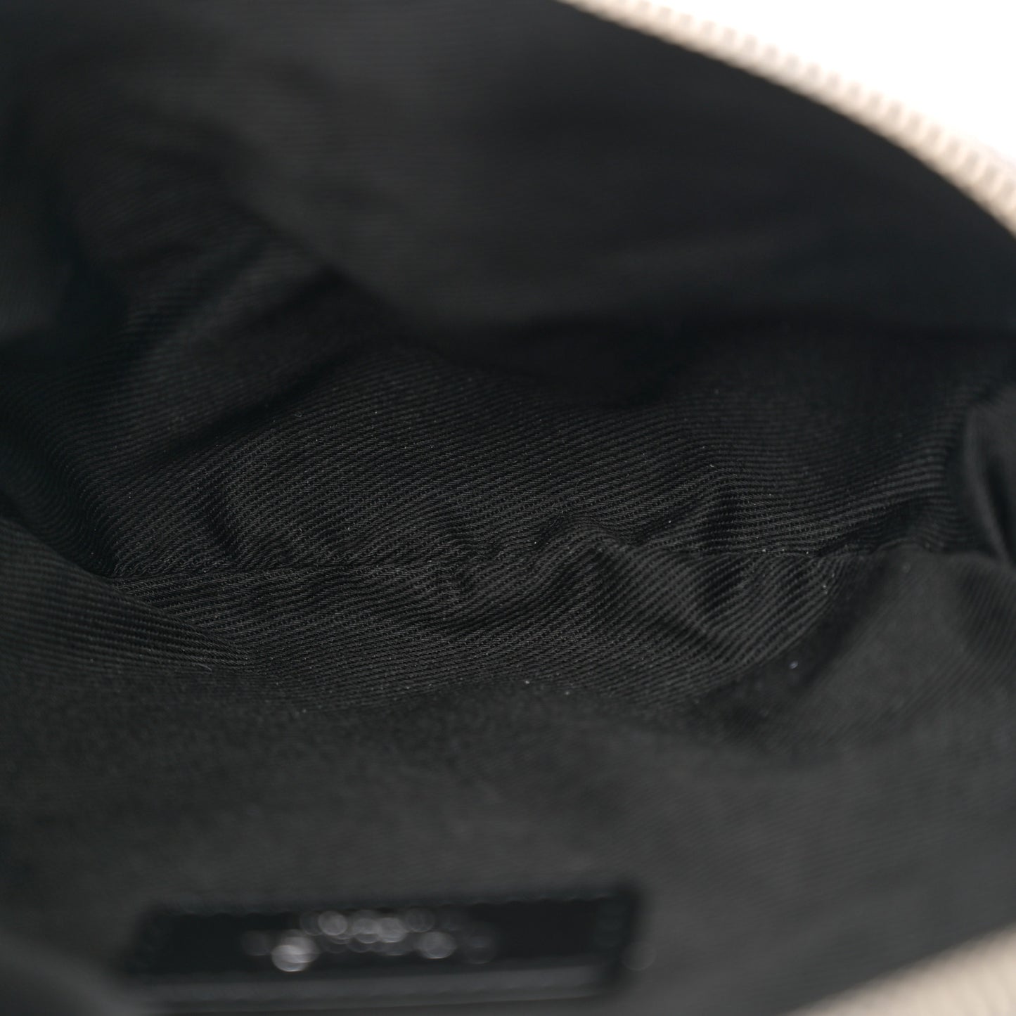 Lambskin Quilted Waist Belt Bag Black