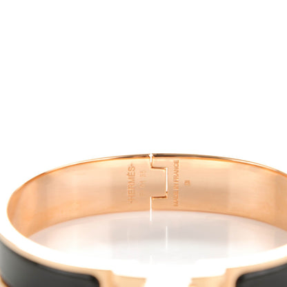 Hermes Enamel Narrow Clic Clac H Bracelet PM Black 3 of 5