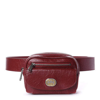 Gucci Fluffy Calfskin Mini Morpheus Belt Bag 90 36 Red 1 of 12