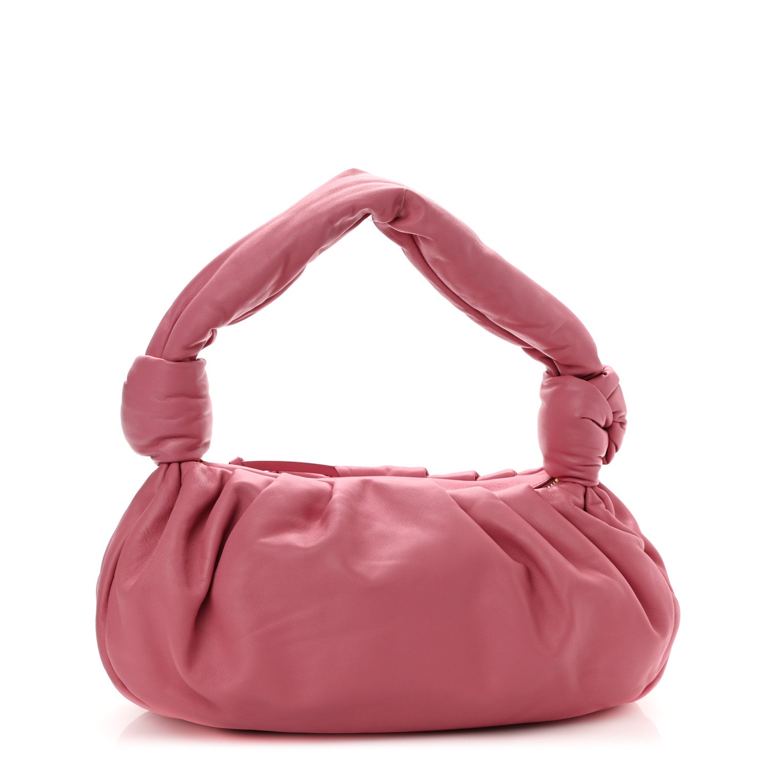 Miu Miu Nappa Knot Top Handle Shoulder Bag Begonia 1129644