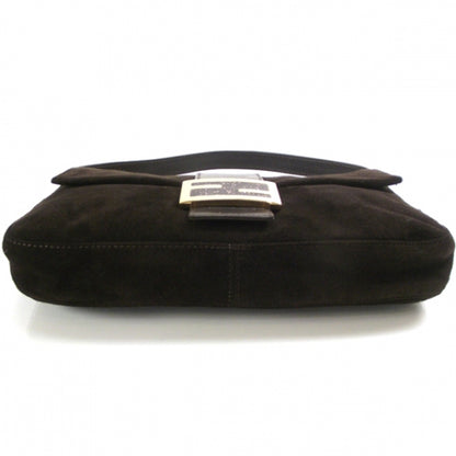 Fendi Suede Baguette Dark Brown 4 of 13