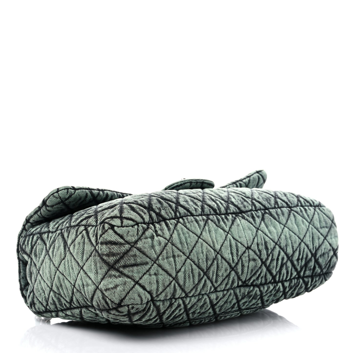 Denim Quilted Denimpression Flap Green Black