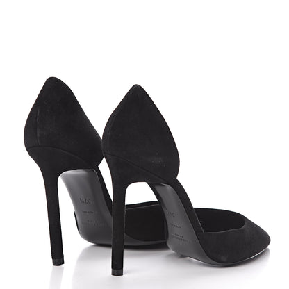 Saint Laurent Velvet Anja Pumps 37.5 Black 4 of 11