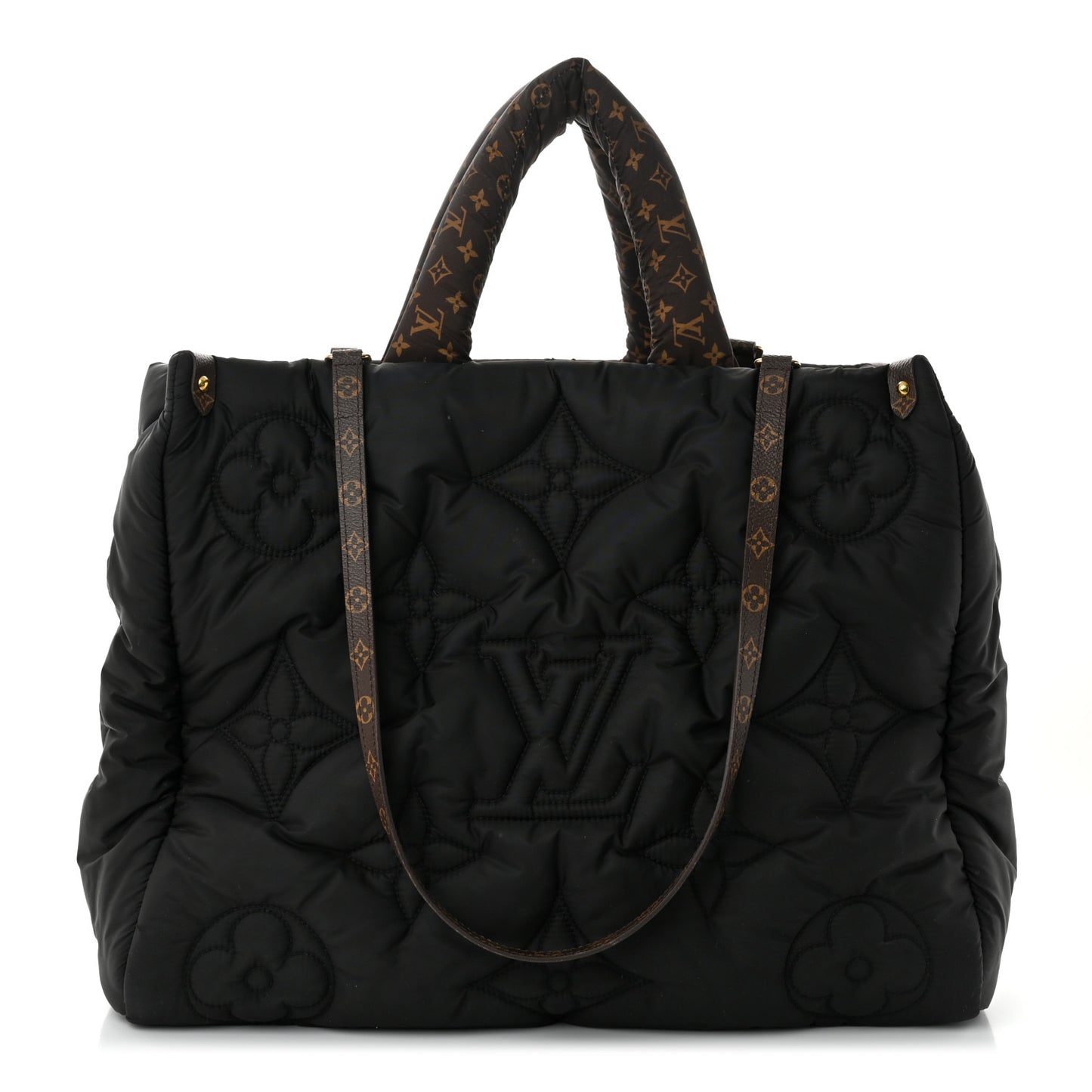 Econyl Monogram Pillow Giant Onthego GM Black